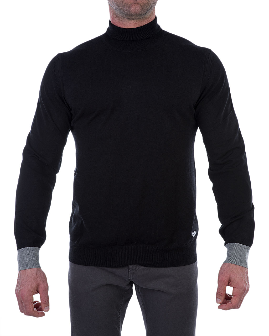 

Лонгслів чоловічий TRUSSARDI JEANS (52M00008-1T000255-K299/8-91) Чорний XXL
