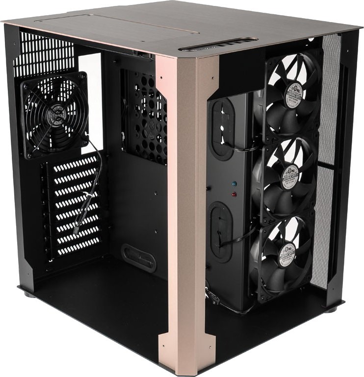 

Корпус Lian Li PC-08 Midi-Tower Złoty Okno (PCO8WGD)