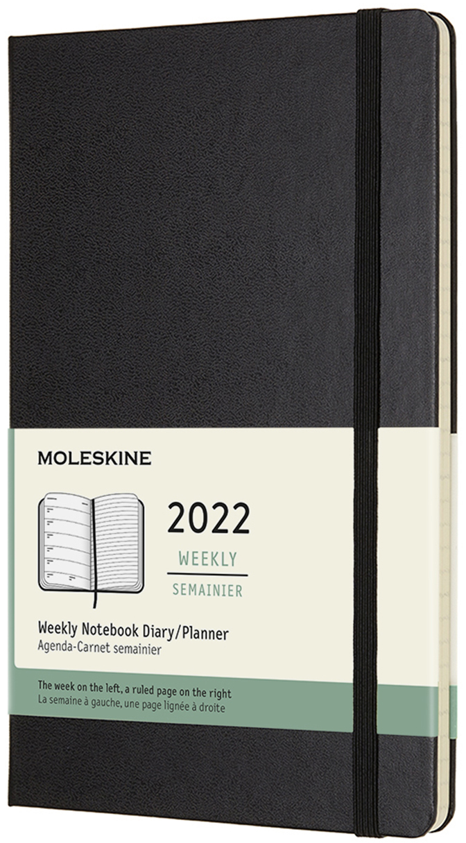 

Еженедельник Moleskine 2022 13 х 21 см 144 страницы Чёрный (8056420855746)