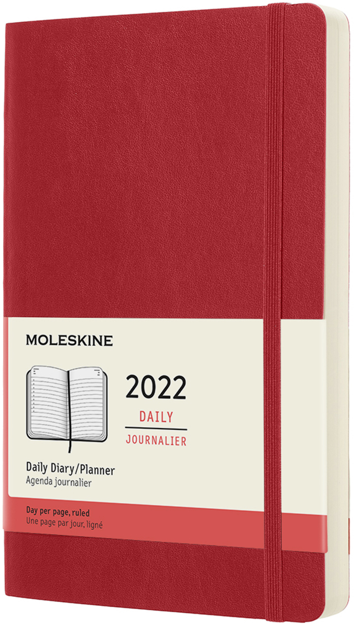 

Ежедневник Moleskine 2022 13 х 21 см 400 страниц Красный Мягкий (8056420855692)