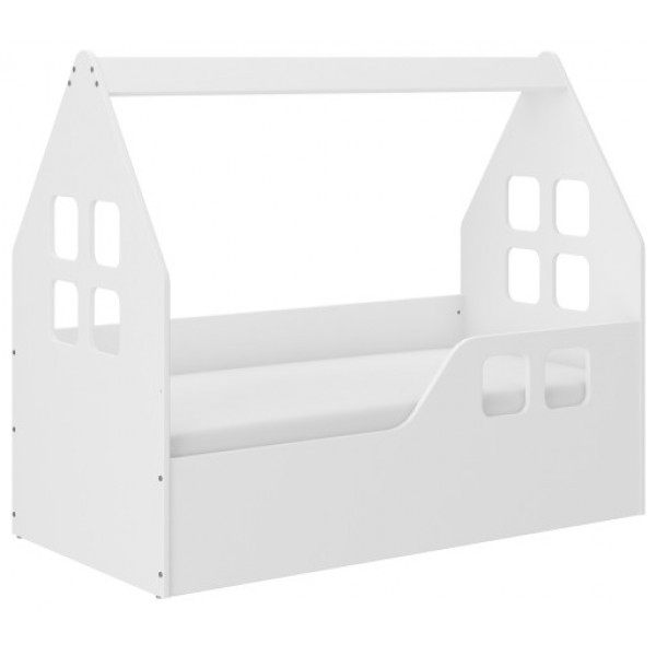 

Детская кровать ДОМИК KidsBunkBed белый цвет 140x70 см 144см х 74см х 65см