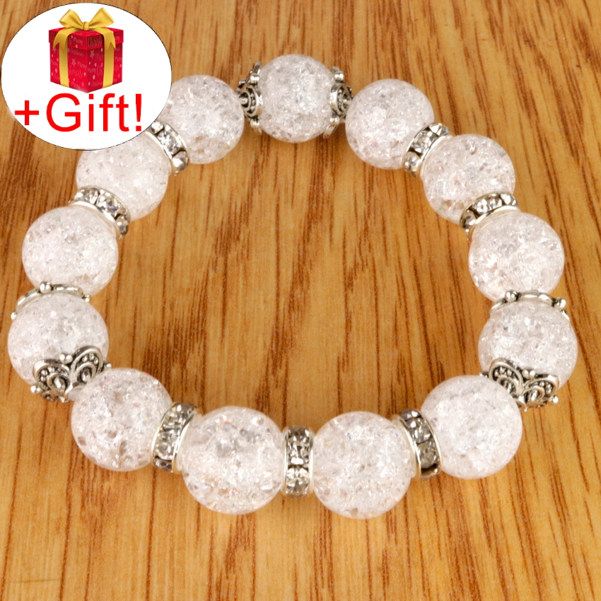 

Браслет горный хрусталь натуральный (12 мм), размер 15 см, julB1027