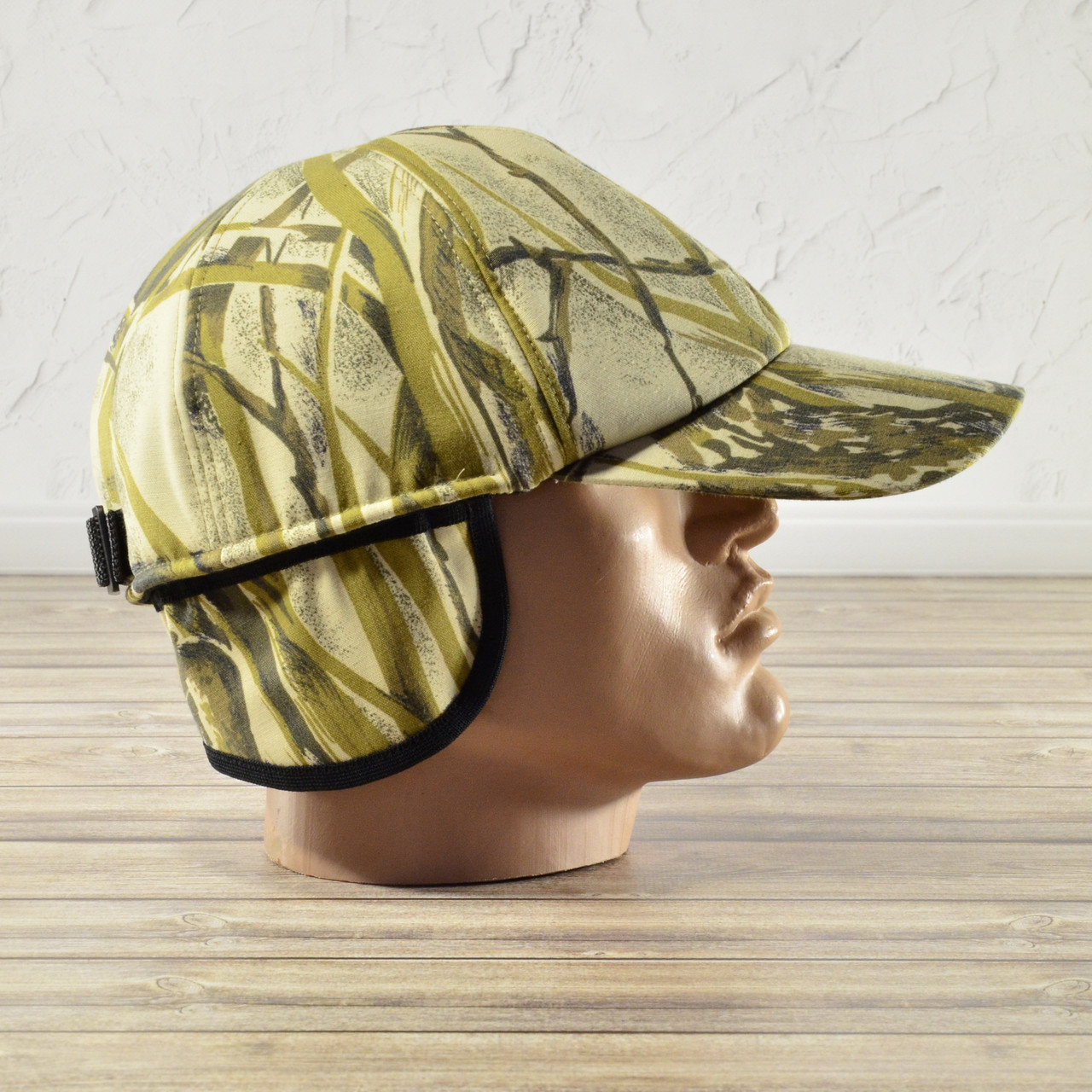 

Блайзер зимний, кепка / бейсболка, для охоты / рыбалки, утеплитель флис (с отворотом для ушей) светлые камыши, Світлана-К.