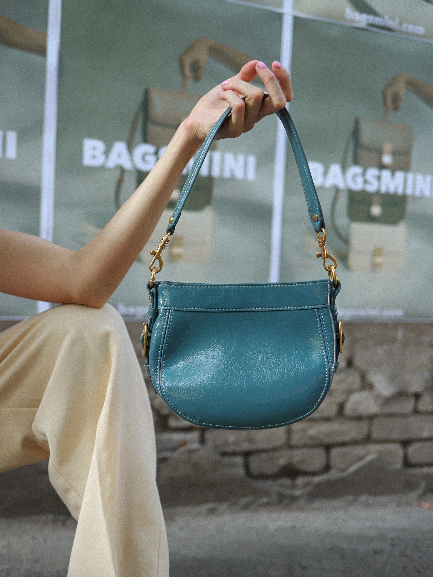 

Женская сумка Bagsmini Marina Bag Голубой