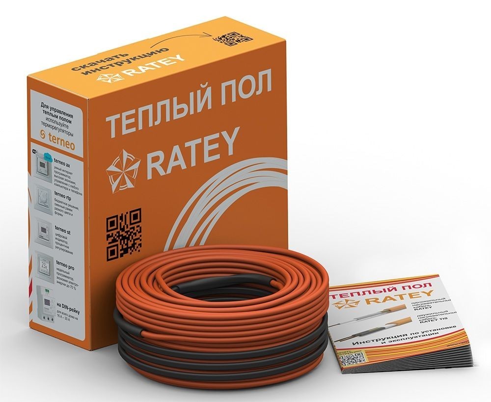 

Нагревательный кабель Ratey RD1 1.2 м.кв - 175 Вт — 9.8м