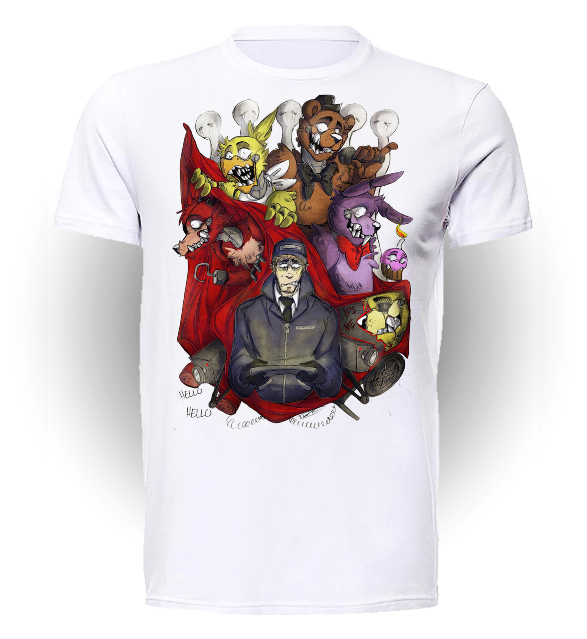 

Футболка детская 134 см Gee! Белая с рисунком 5 ночей с Фредди Five Nights at Freddy’s friends FN.01.011