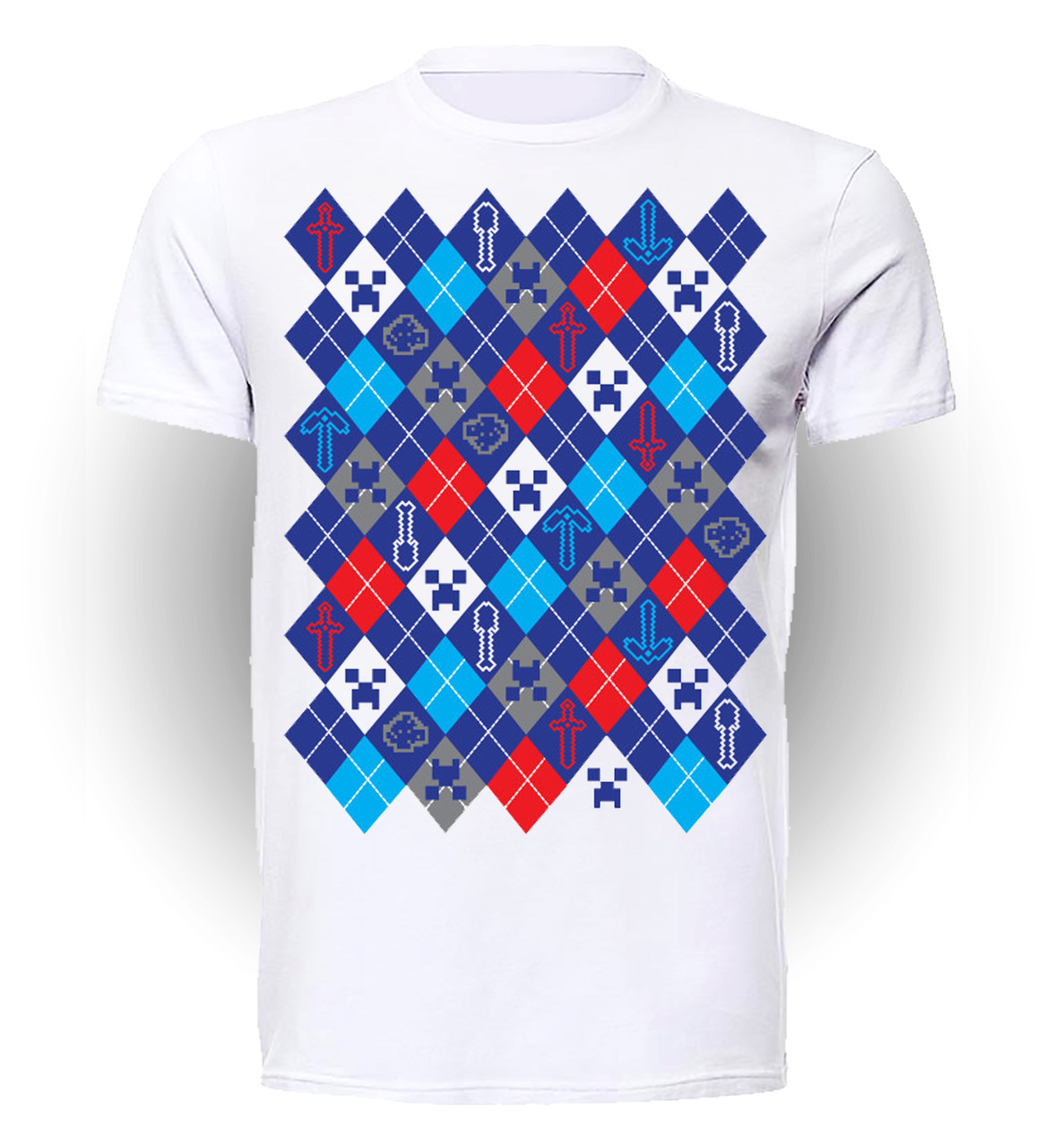 

Футболка детская 134 см Gee! Белая с рисунком Майнкрафт Мinecraft Pattern MC.01.041