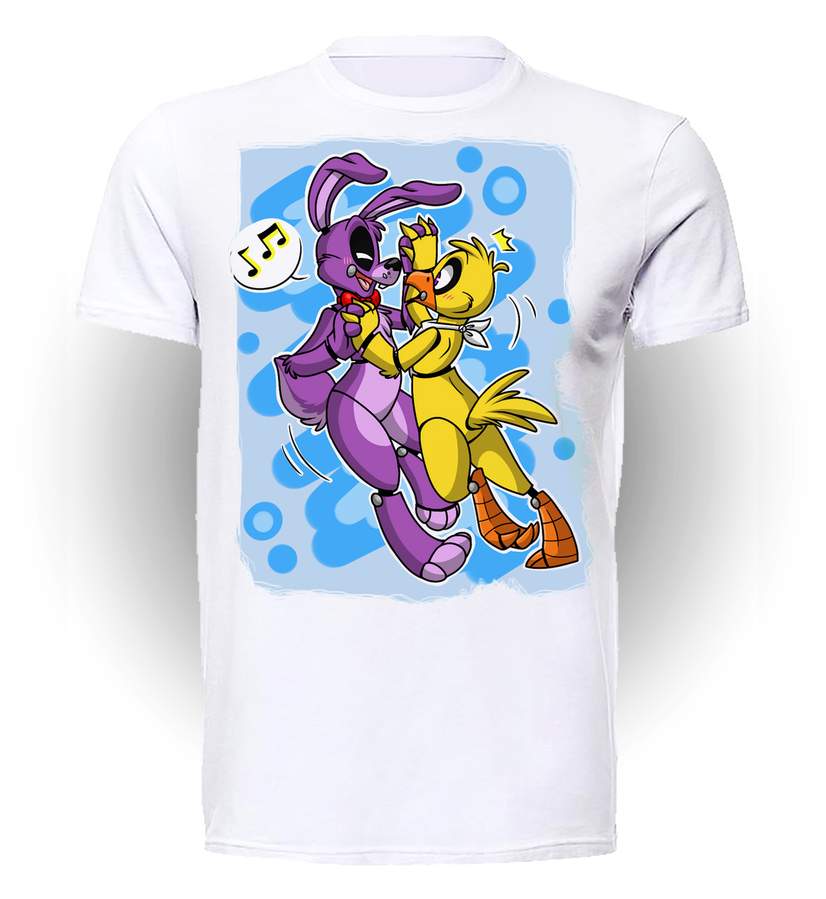 

Футболка детская 134 см Gee! Белая с рисунком 5 ночей с Фредди Five Nights at Freddy’s lets dance FN.01.003