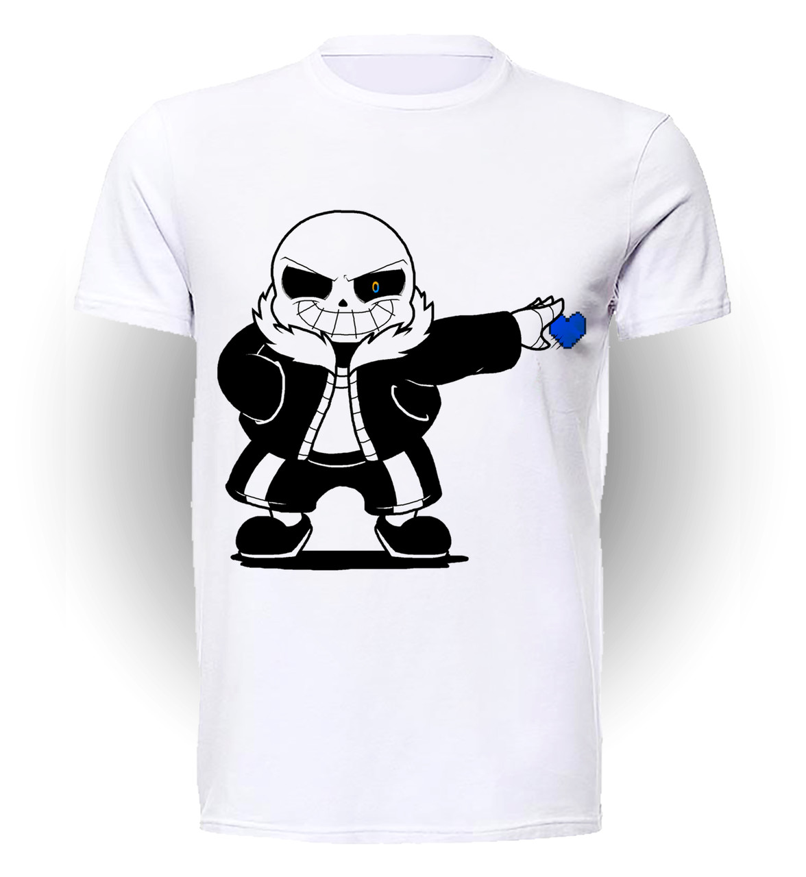 

Футболка детская 134 см Gee! Белая с рисунком Андертейл Undertale синее сердце UT.01.007