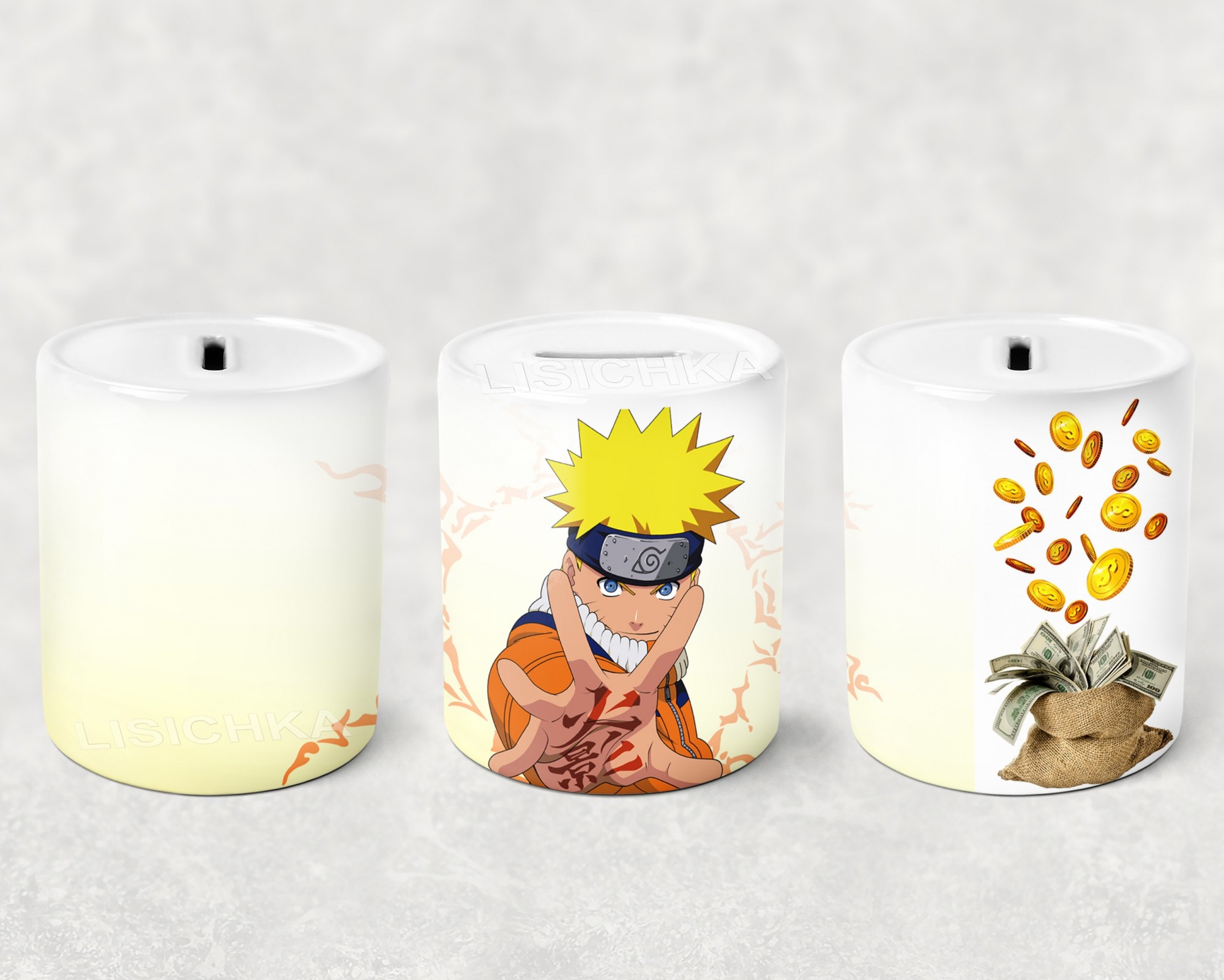 

Копилка Foxstyle Наруто, керамическая копилка Naruto, NA.11