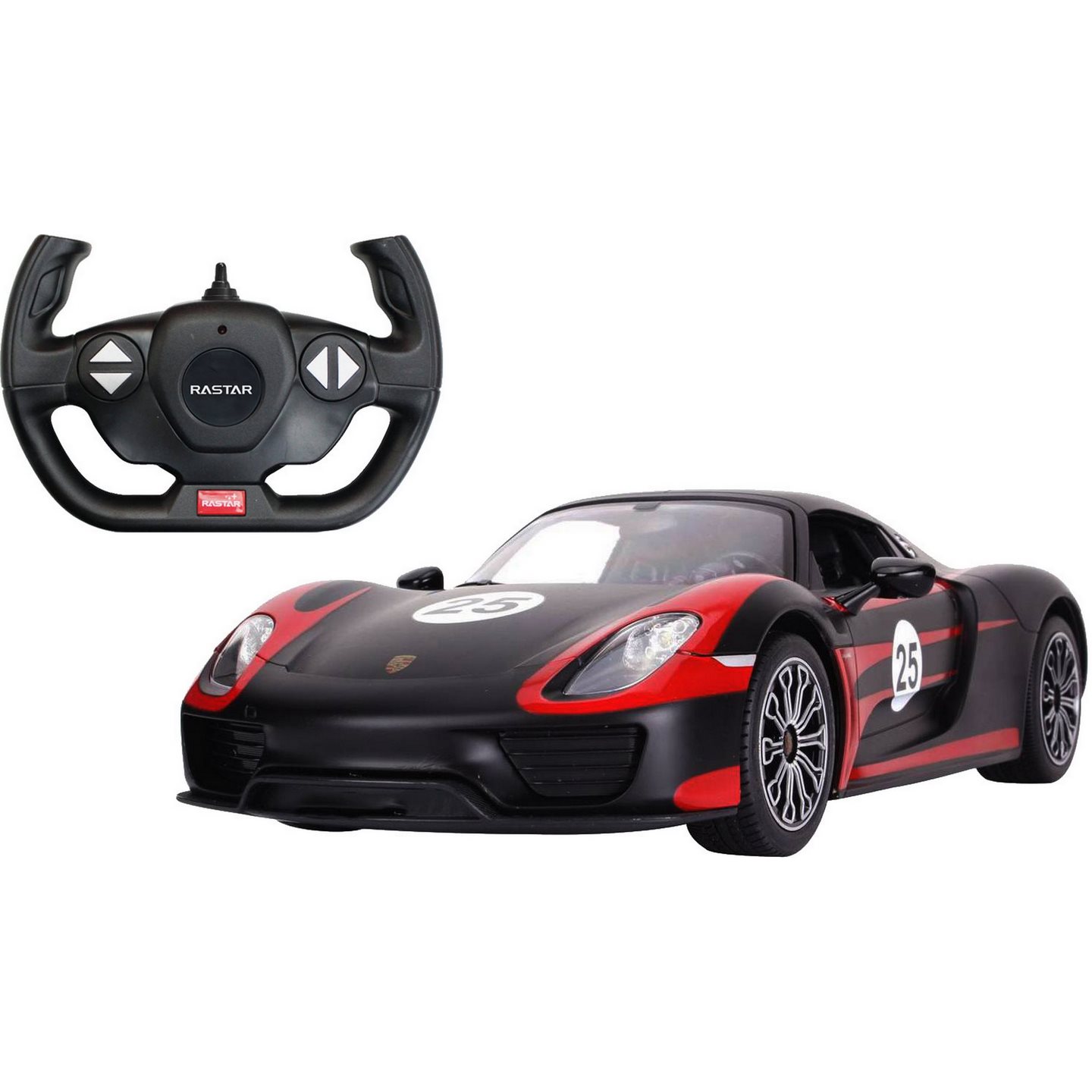 

Машинка Спорткар на пульте управления Rastar, Радиоуправляемый автомобиль Porsche 918 Spyder + USB кабель, со звуковыми и световыми эффектами, 33х15,5х8,5 см