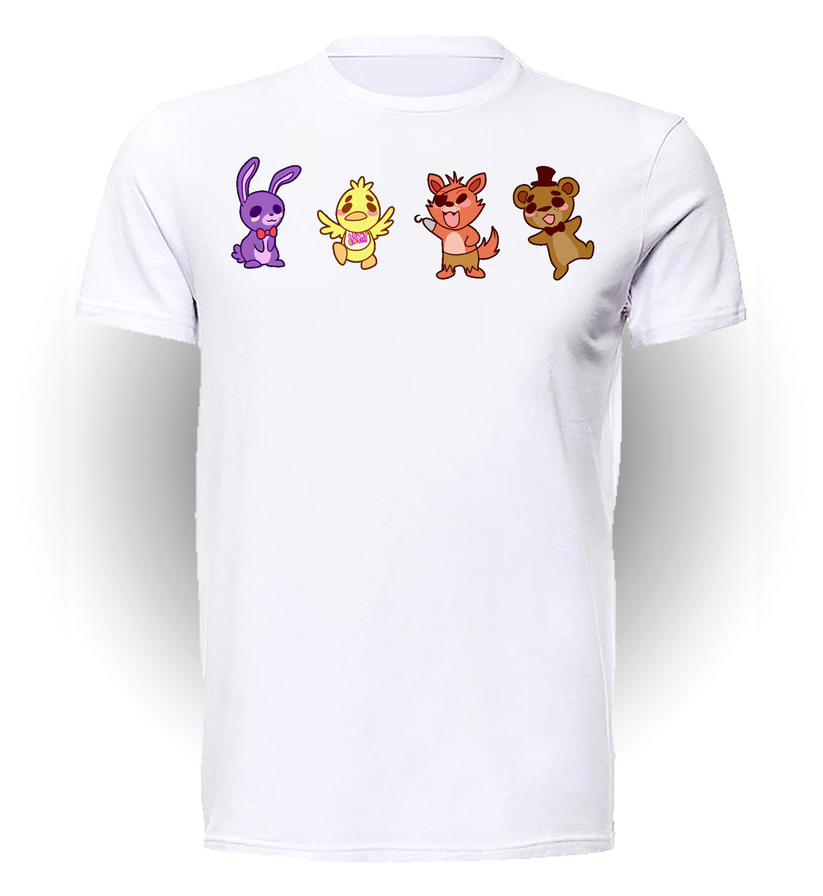 

Футболка детская 134 см Gee! Белая с рисунком 5 ночей с Фредди Five Nights at Freddy’s cute FN.01.041