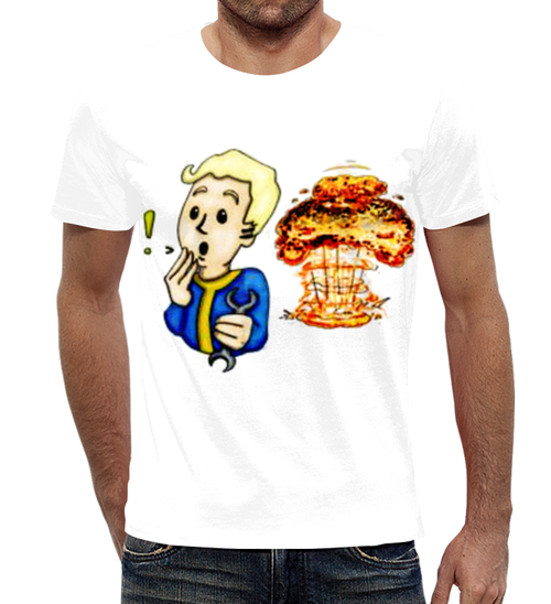 

Футболка детская 134 см Gee! Белая с рисунком Fallout Фаллаут как так FL.01.23