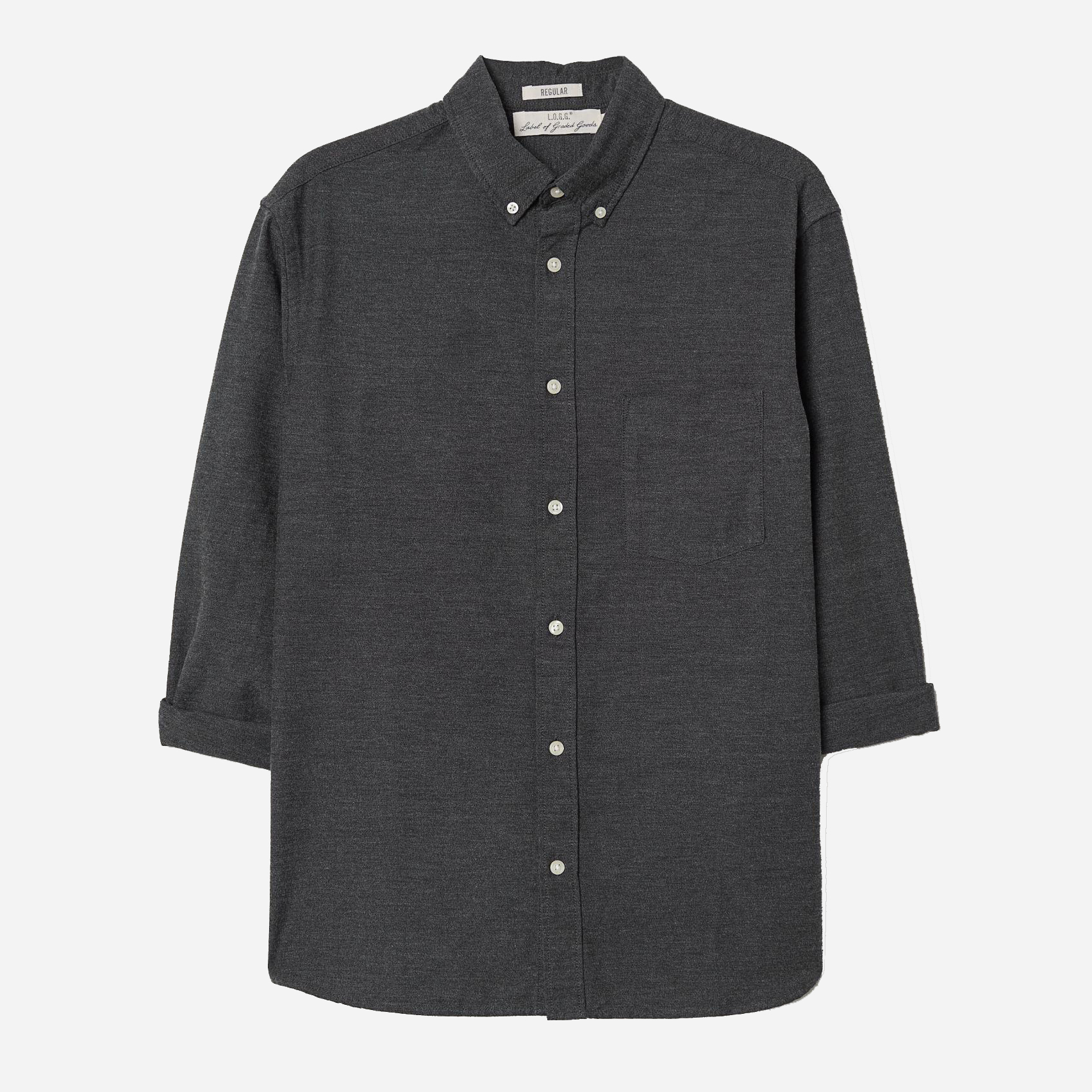 

Рубашка H&M 6340130-ACXW S Темно-серая