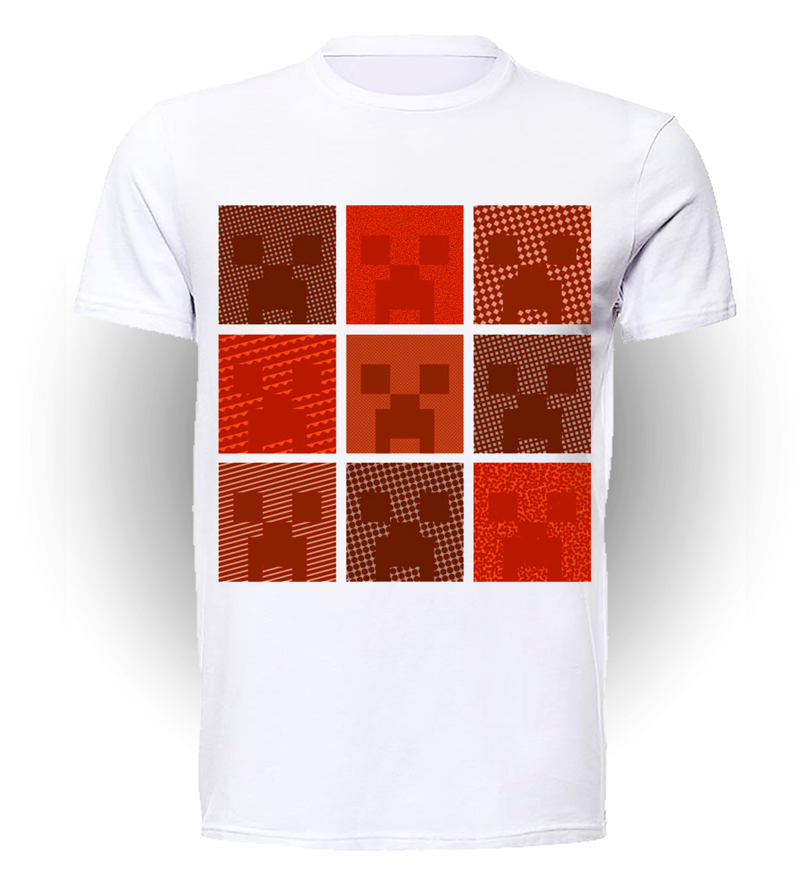 

Футболка детская 134 см Gee! Белая с рисунком Майнкрафт Мinecraft mosaic MC.01.053