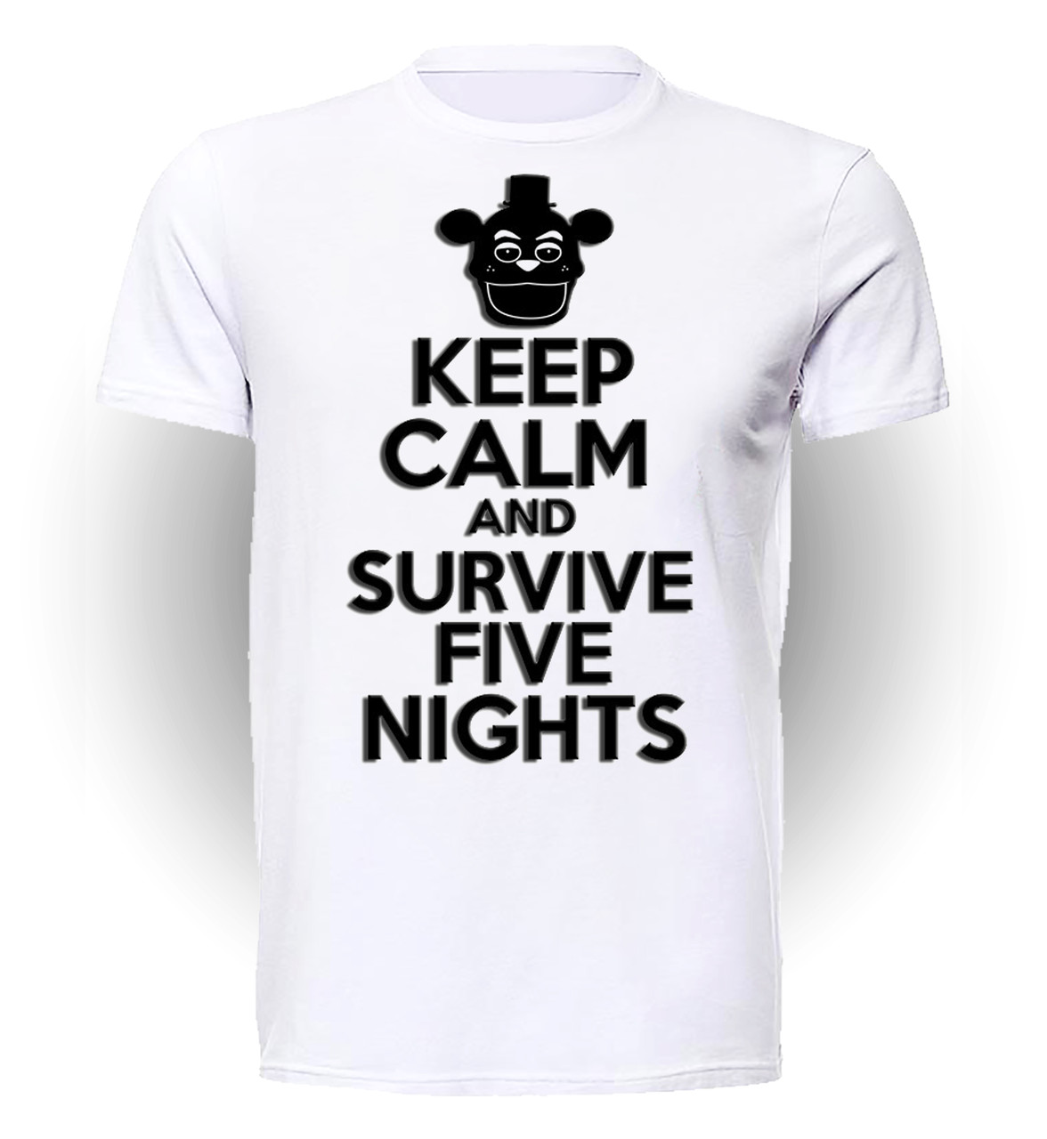 

Футболка детская 134 см Gee! Белая с рисунком 5 ночей с Фредди Five Nights at Freddy’s Keep Calm And Survive Five Nights FN.01.052