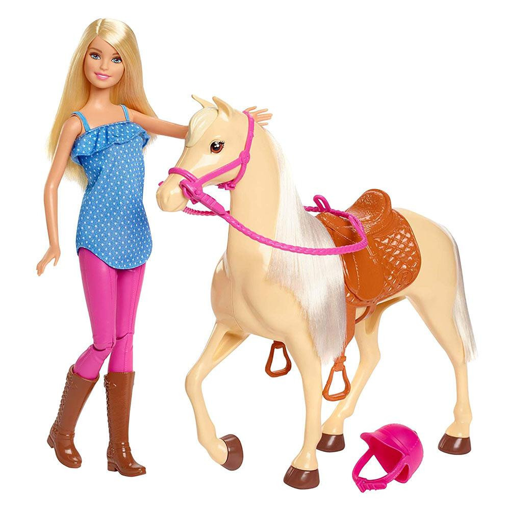 

Ігровий набір Barbie "Верхова їзда" Barbie Doll & Horse Лялька Барбі з конем ( FXH13 )