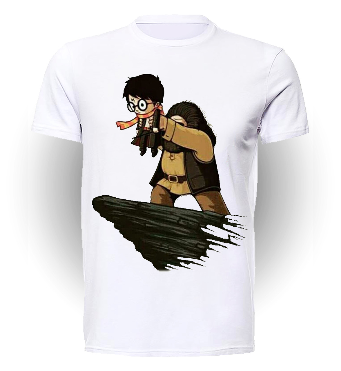 

Футболка детская 134 см Gee! Белая с рисунком Гарри Поттер Harry Potter на скале GP.01.034