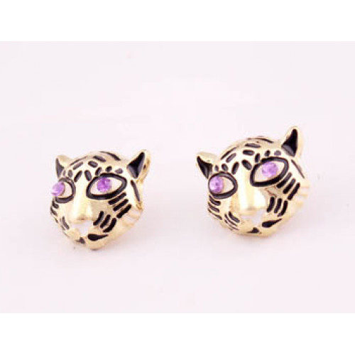

Сережки Only Тигр з аметистовими очима (5598)