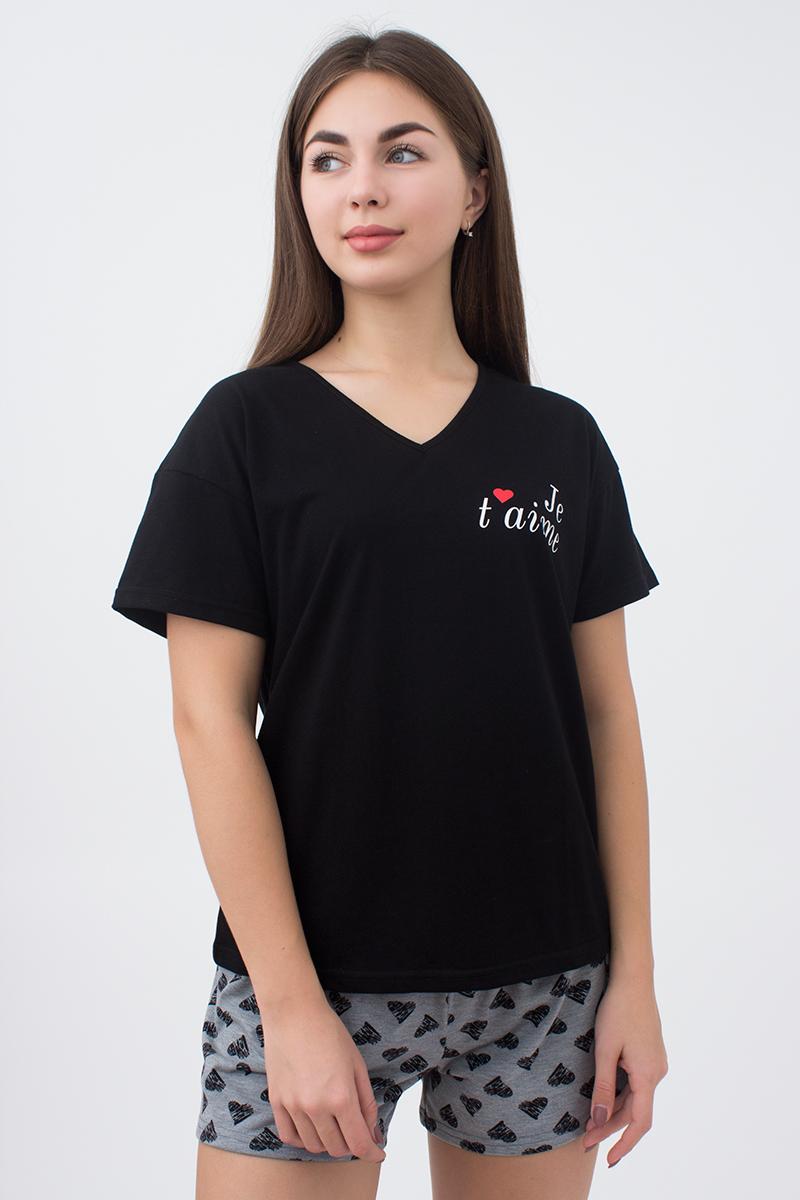

Комплект (футболка + шорты) GIULIA JE T'AIME 6108/030  Black/grey, Комплект (футболка + шорты) GIULIA JE T'AIME 6108/030 S Black/grey