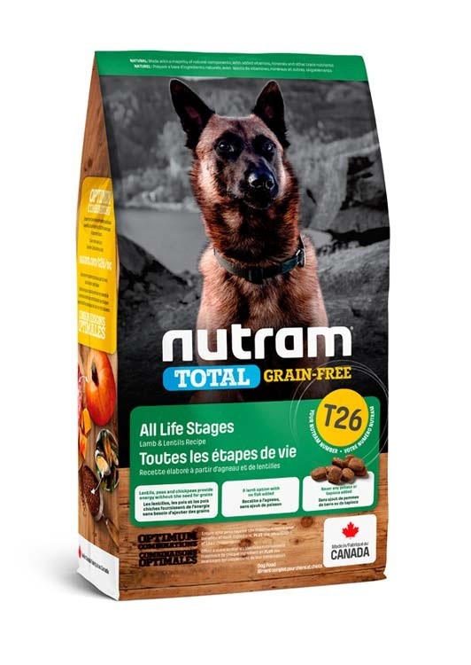 

Сухой беззлаковый корм для собак Nutram T26 Total Grain Free Lamb & Lentils с ягненком и чечевицей 20 кг