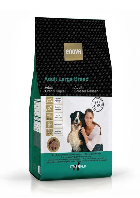 

Сухой корм для собак крупных пород Enova Adult Large Breed Chicken 20 кг