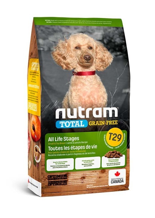 

Сухой беззерновой холистик корм для собак мелких пород Nutram T29 Total GF Lamb Small Dog с ягненком 20 кг