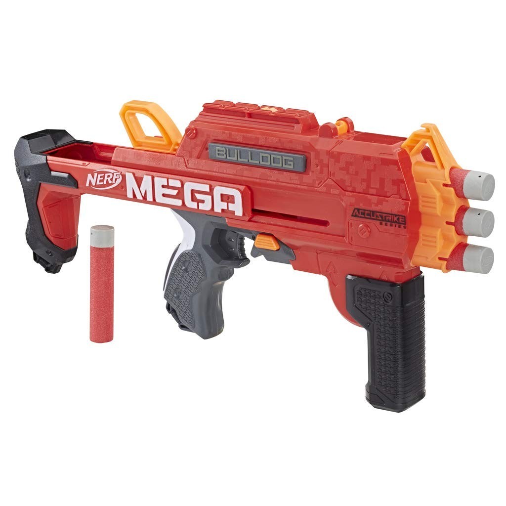 

Бластер Nerf Mega Accustrike BULLDOG (E3057) Красный