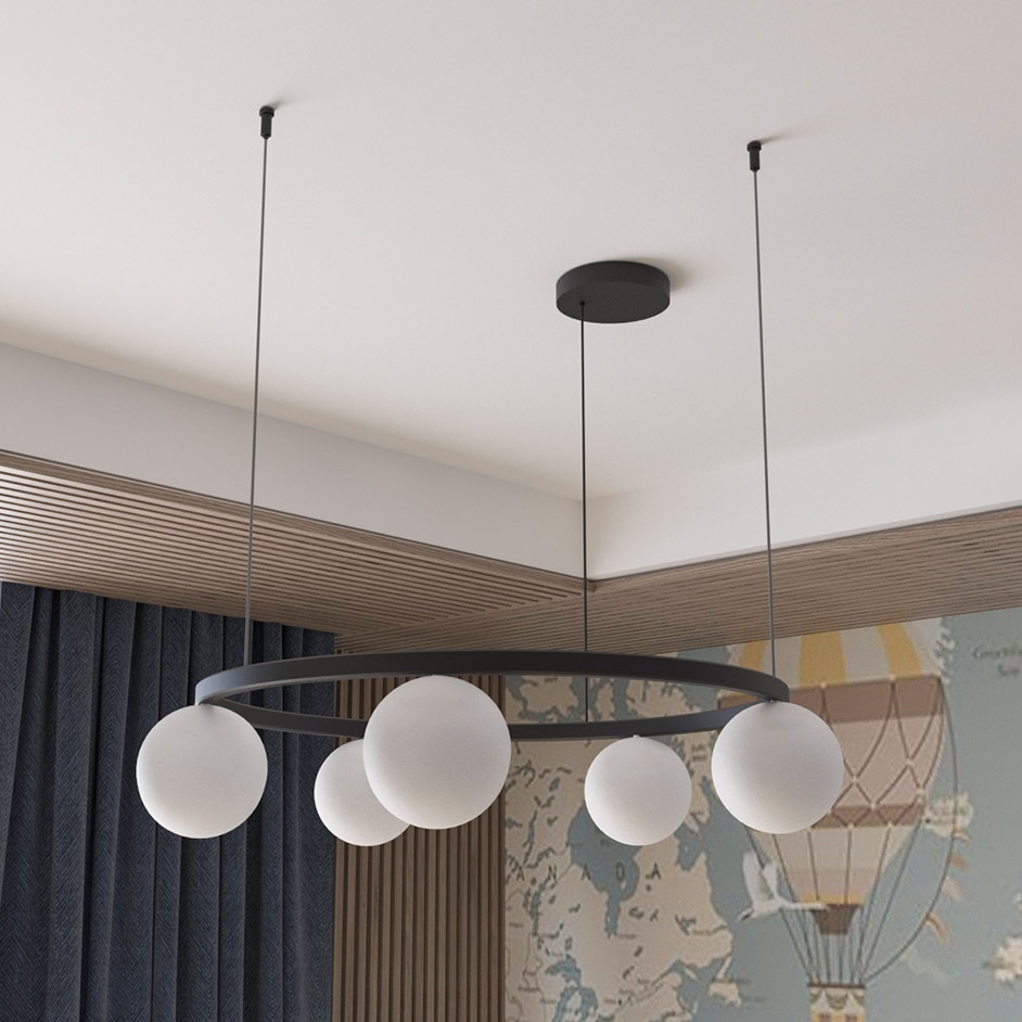

Подвесной светильник MJ-Light GLOBE CIRKLE 3200K BK 15012
