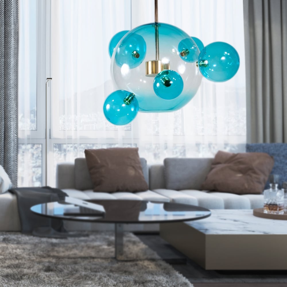 

ПОДВЕС LED BUBBLES BLUE 5+1