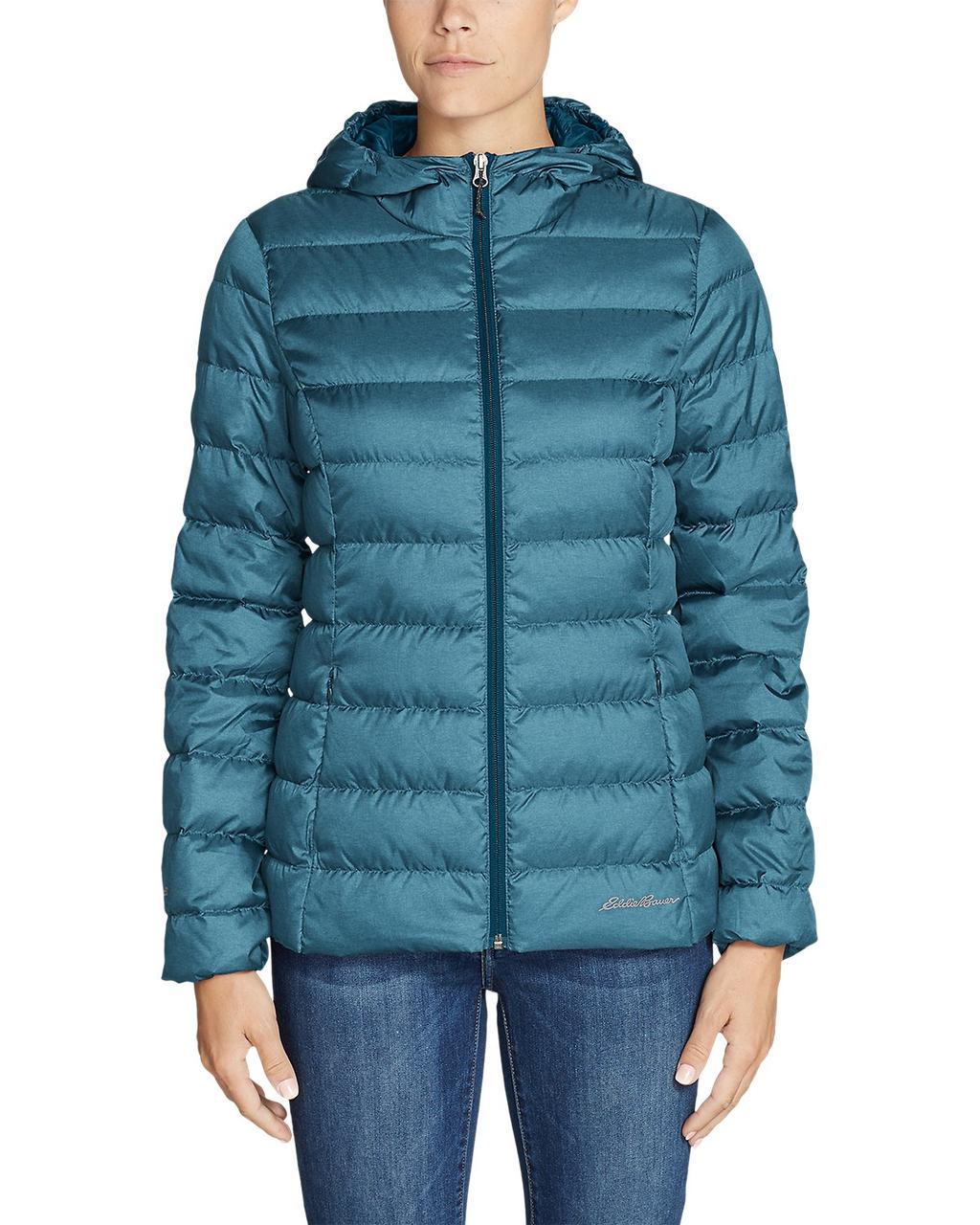 

Ультра легкий пуховик Eddie Bauer Women's Cirruslite Hooded Down Jacket Peacock S