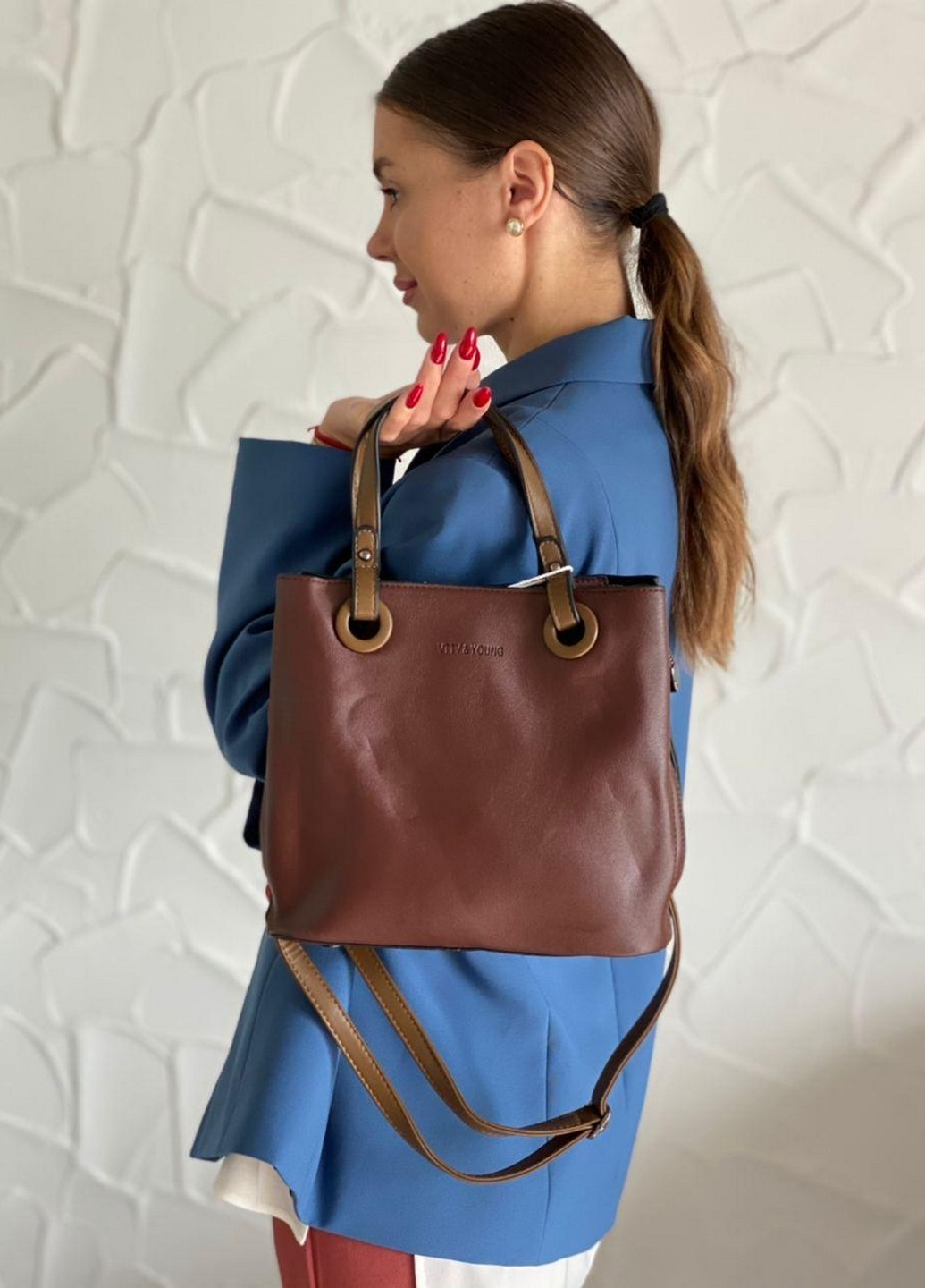

Сумка женская MAGICBAG 23 25 10 см Коричневый
