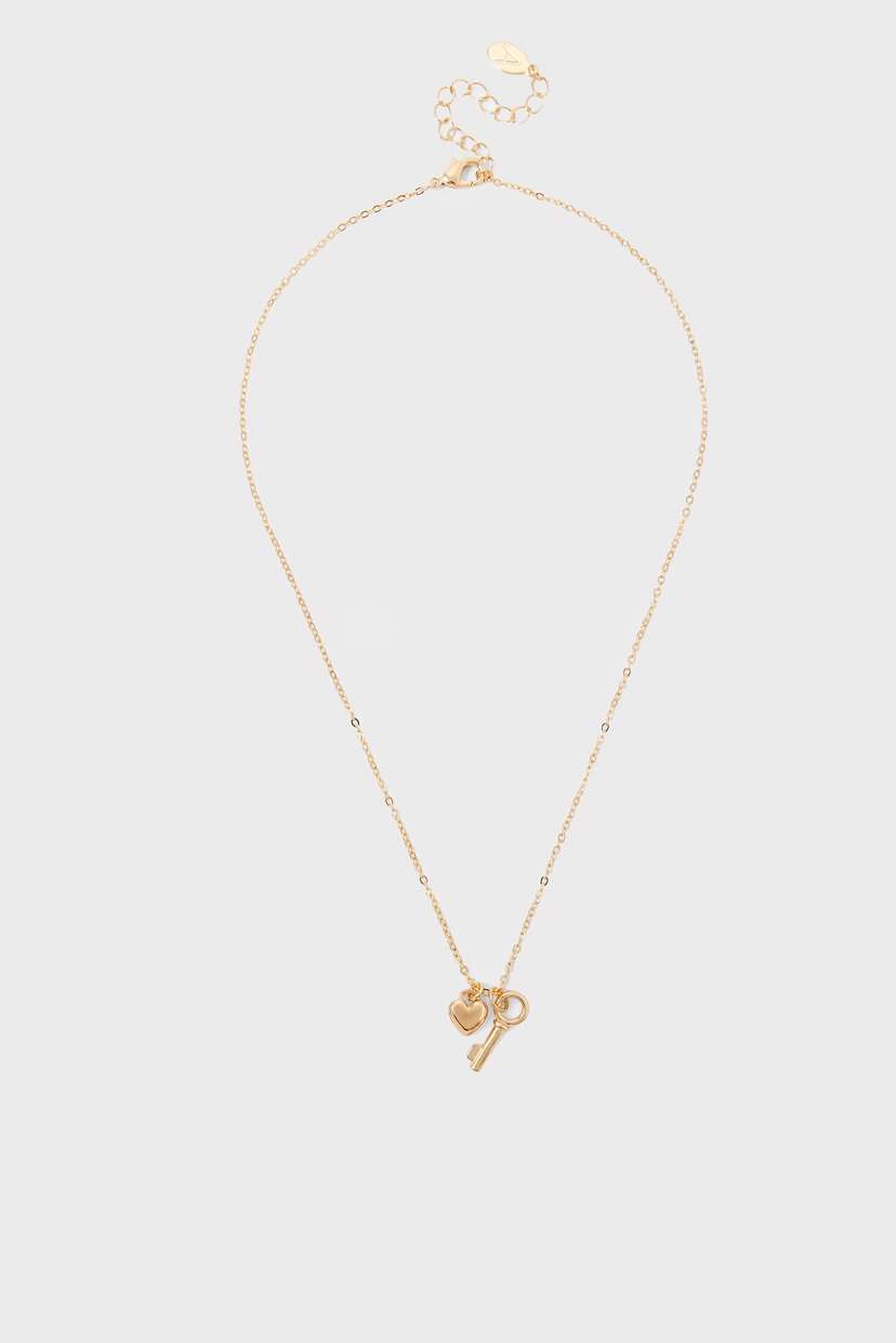 

Женская золотистая подвеска HEART & KEY PENDANT Accessorize OS 182832