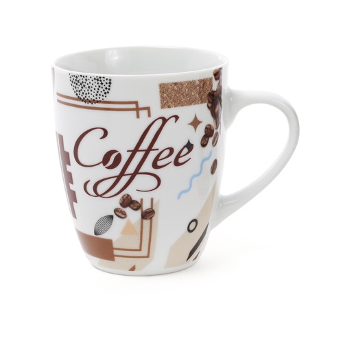 

Набор кружек фарфоровых Bon Retro Coffee 334-413, 375мл, 12 шт