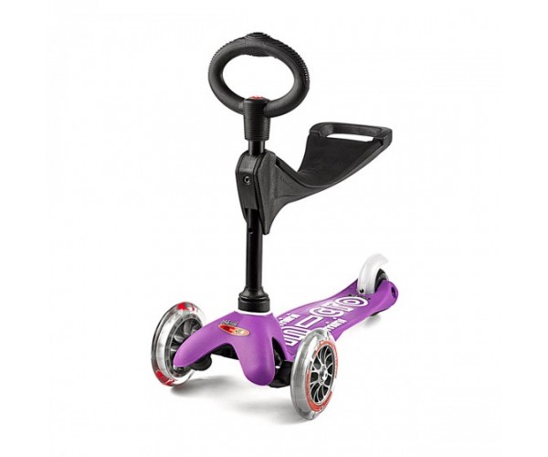 

Трехколесный самокат MICRO Mini 3in1 Deluxe с ручкой, Фиолетовый