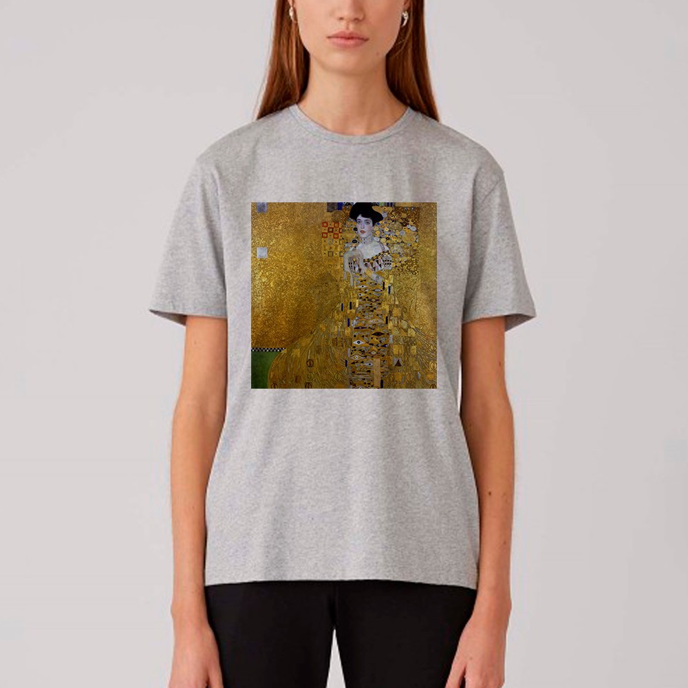 

Футболка Fanbolka Климт Золотая Адель  Светло-серая меланжевая, Футболка Fanbolka Климт Золотая Адель S Светло-серая меланжевая