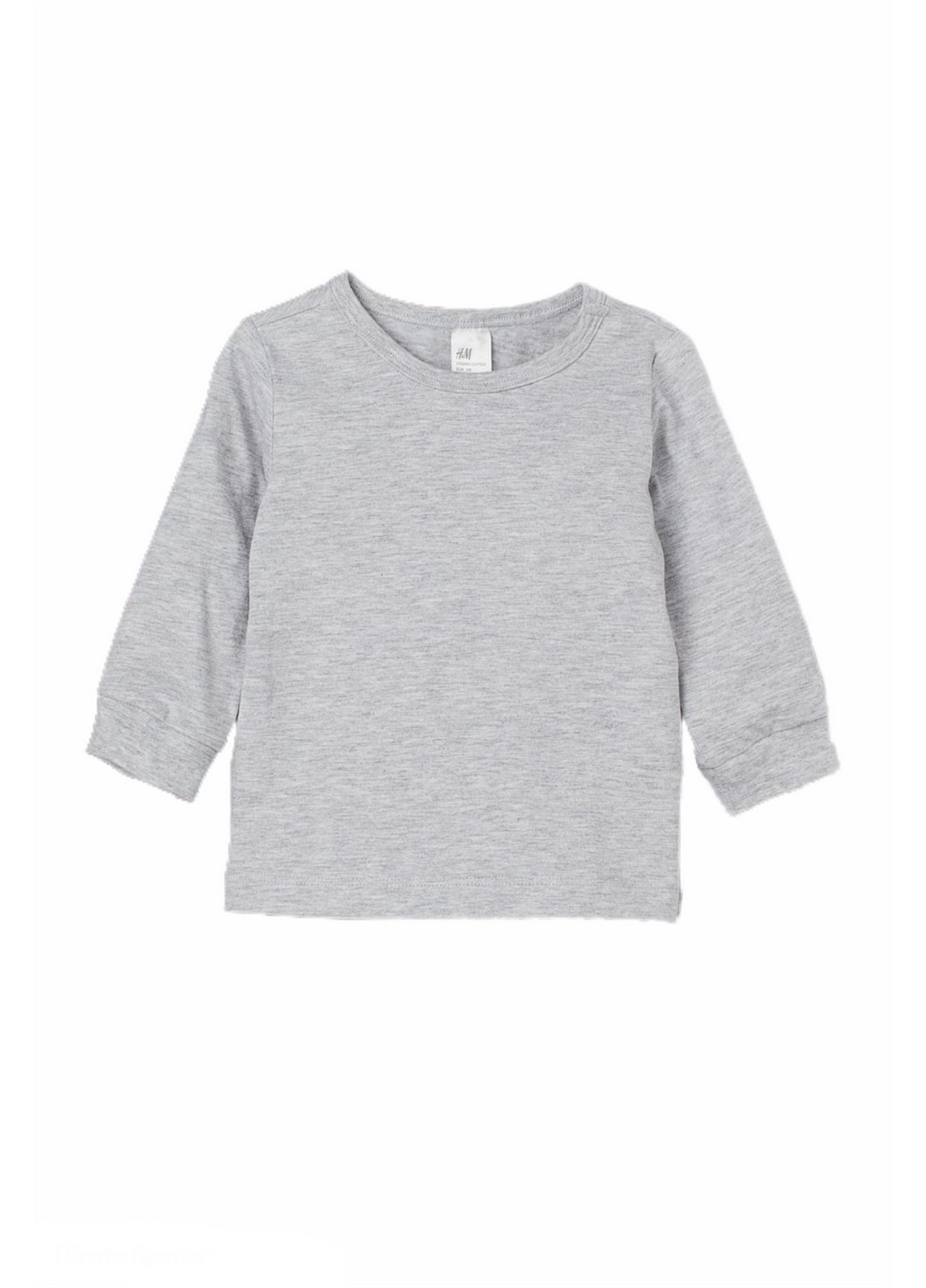 

Лонгслив H&M 62 Светло-серый 0893344_св.сер_01