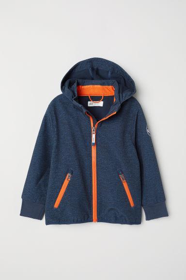 

Куртка для мальчика синяя софтшел H&M 98см (2-3года) (38385649)