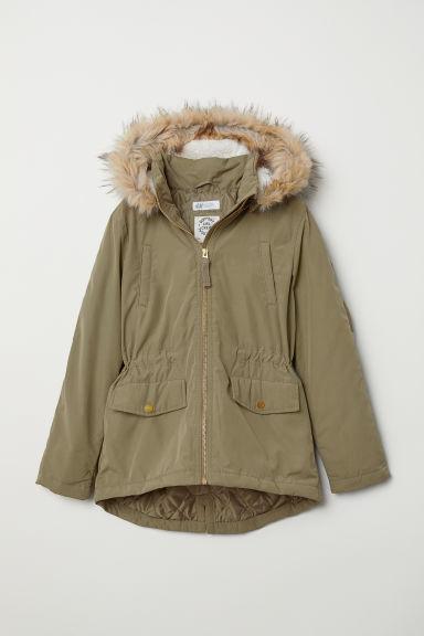

Парка для девочки хаки H&M 146см (38658848)