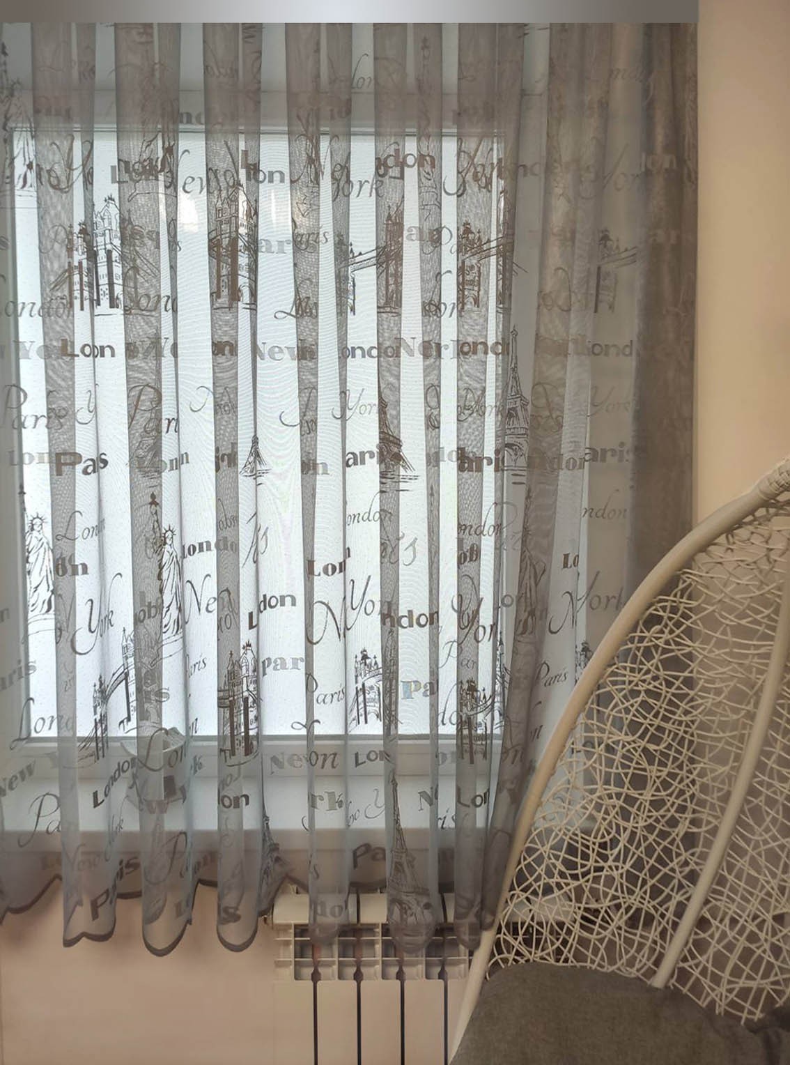 

Тюль Декорин Жаккард Лондон-Париж 400х180 см 1 шт серый