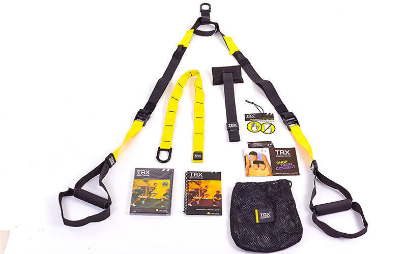 

Петли TRX Zelart Pack P2, петли подвесные, дверное крепление, DVD, сумка, желто-черные