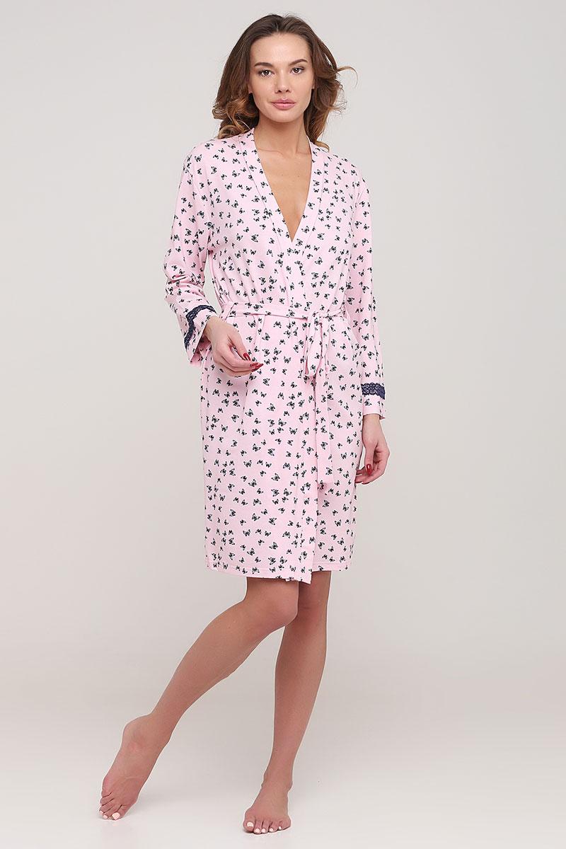 

Халат Fleri Love F60030  Розовый, Халат Fleri Love F60030 38 Розовый