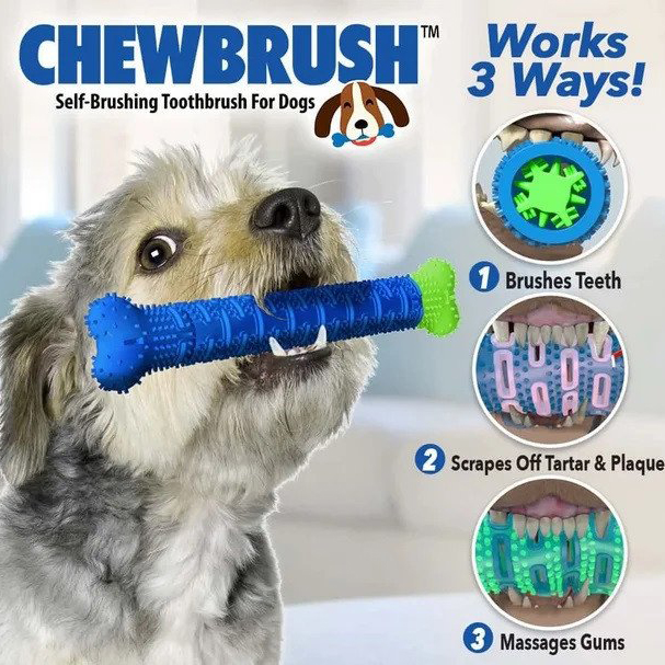 

Зубная щетка для собак ChewBrush