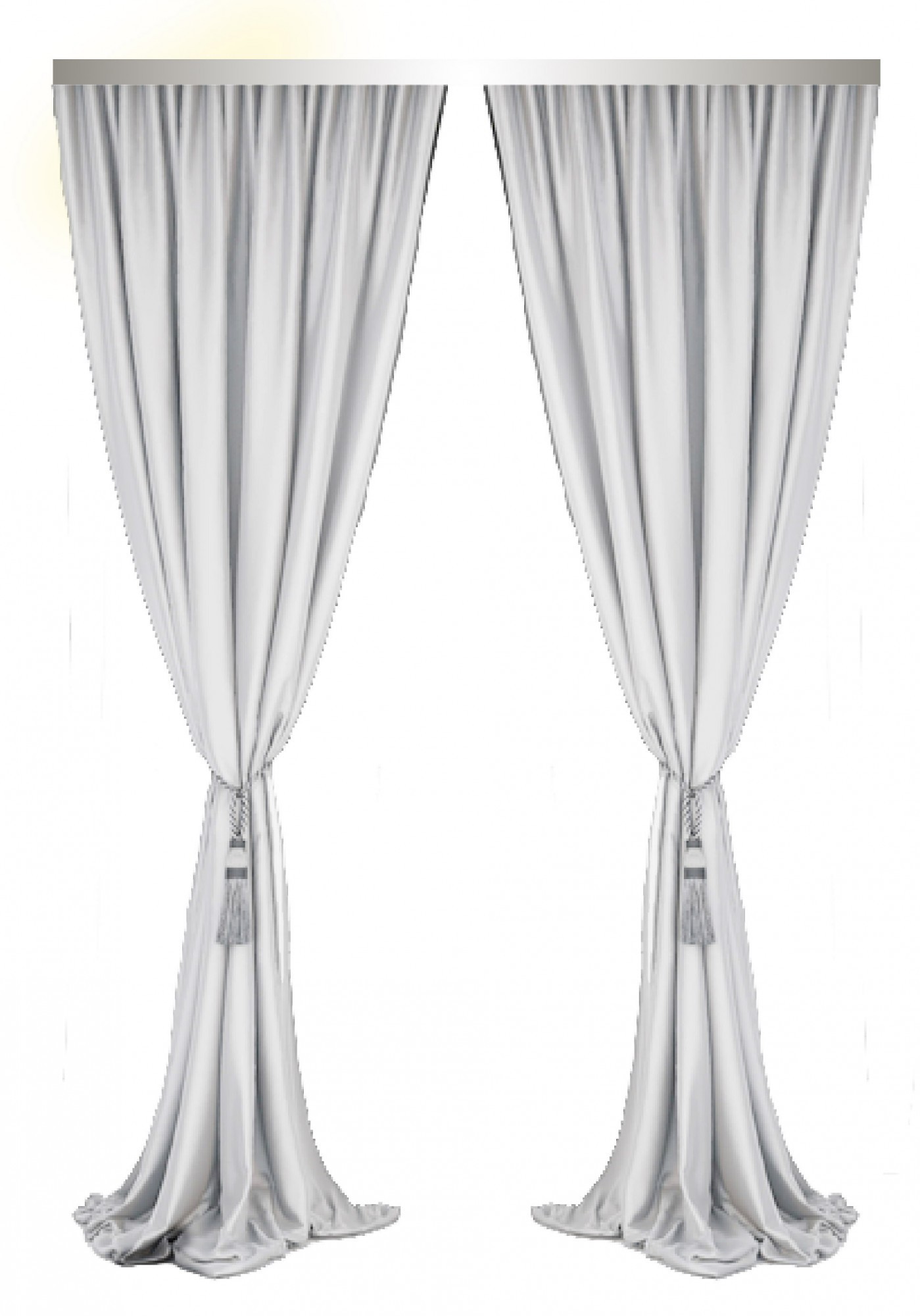 

Шторы Декорин Блекаут 200x250 см 2 шт Бело-серый