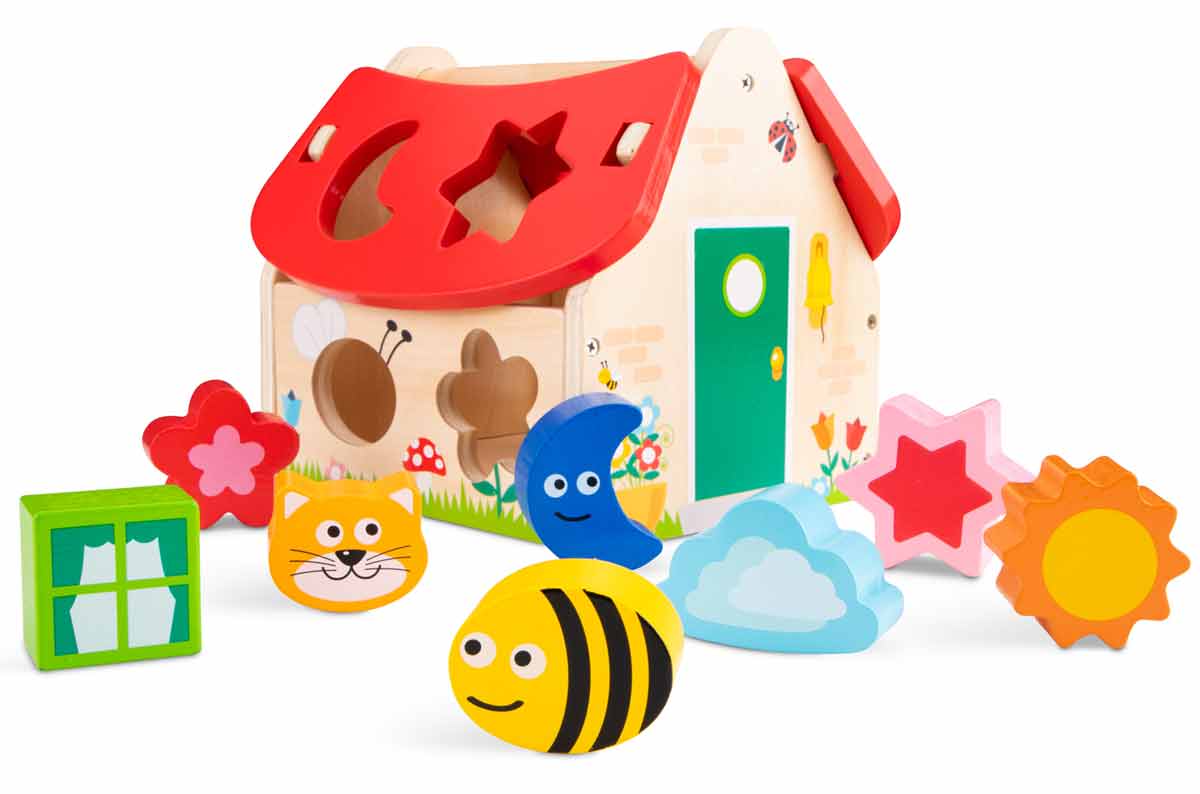 

Сортер New Classic Toys Домик с формами 20 × 16,5 × 16,5 см (10563)