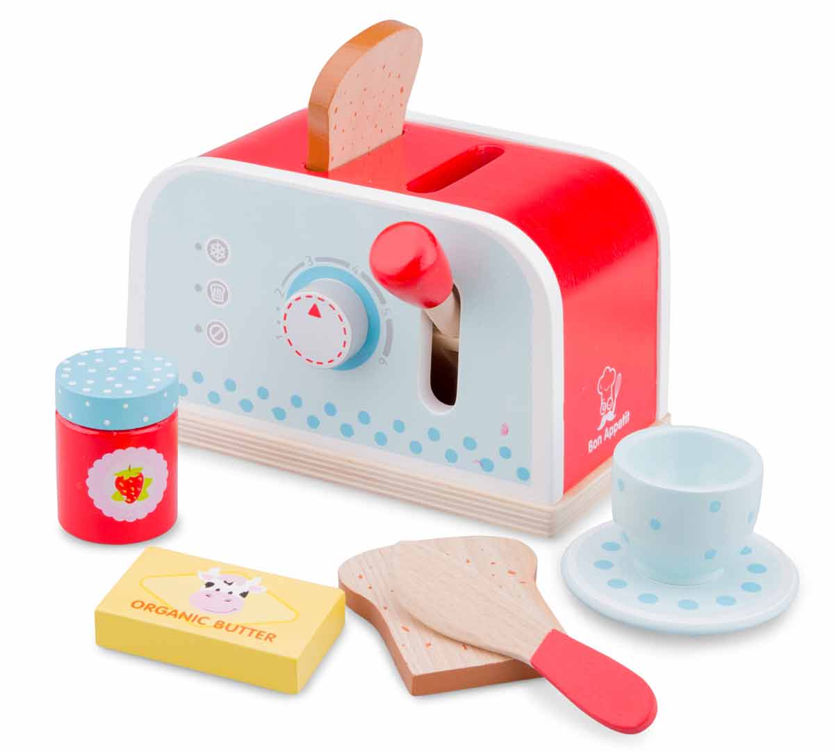 

Тостер New Classic Toys 18,5 × 14 × 11 см красный (10701)