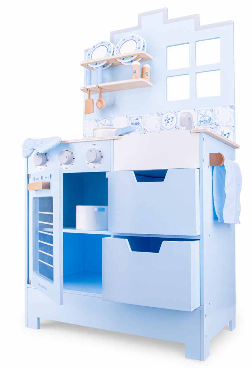 

Детская кухня New Classic Toys Delft голубая 60 × 30 × 100 см (11069)