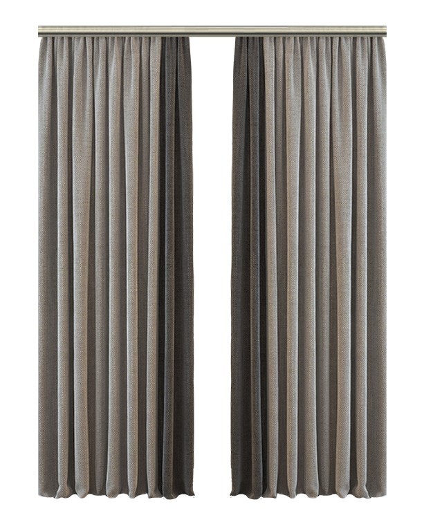 

Шторы Двухцветные Декорин Диамант 150x290 см 2 шт Серый с темно-серым