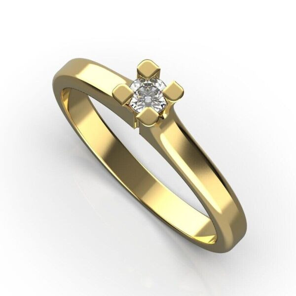 

Каблучка Lunet Jewellery з червоного золота, з діамантом 16 розмір 24192421