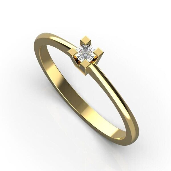 

Каблучка Lunet Jewellery з червоного золота, з діамантом 19 розмір 24442821